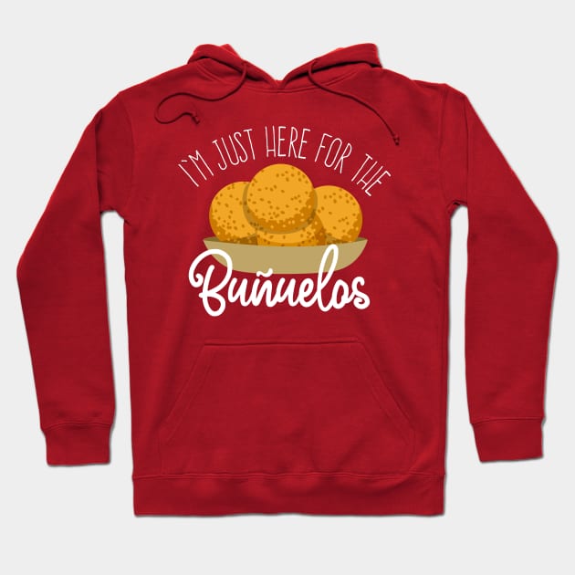 I'm just here for the buñuelos Hoodie by verde